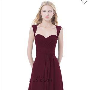 Chiffon gown- Wine color